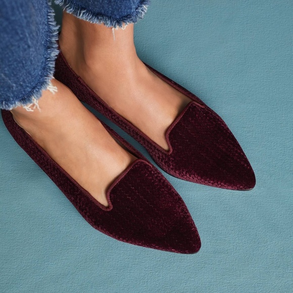 Anthropologie Shoes - Bisue Ballerinas + Anthropologie Velvet Loafers